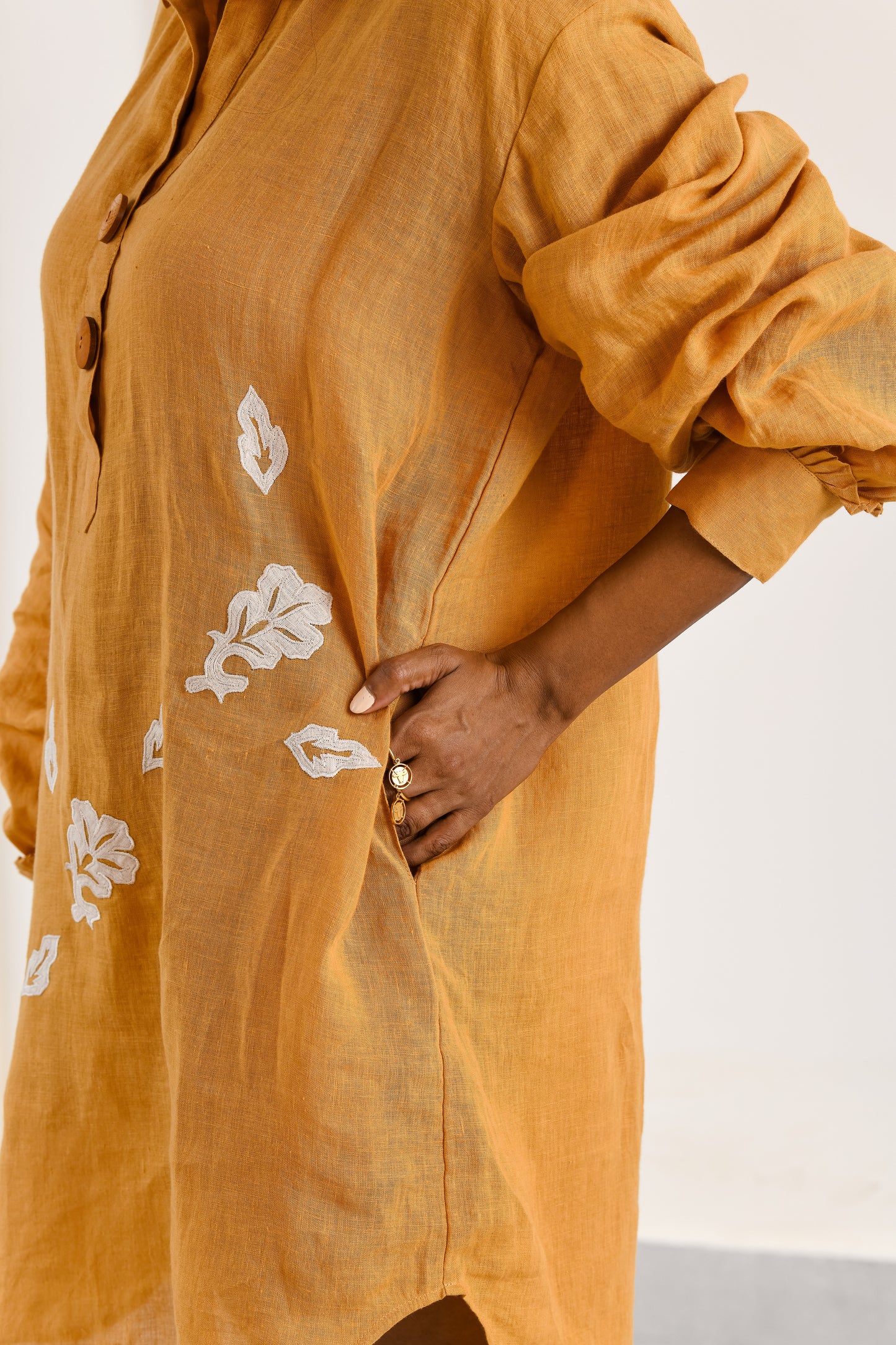 Marisol linen shirtdress