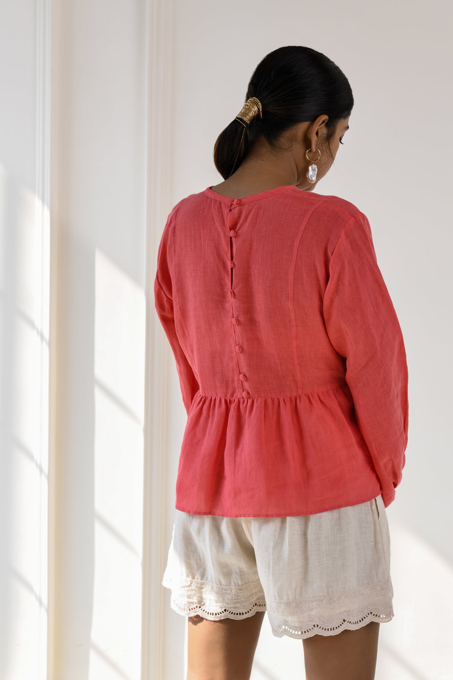 Azalea linen top