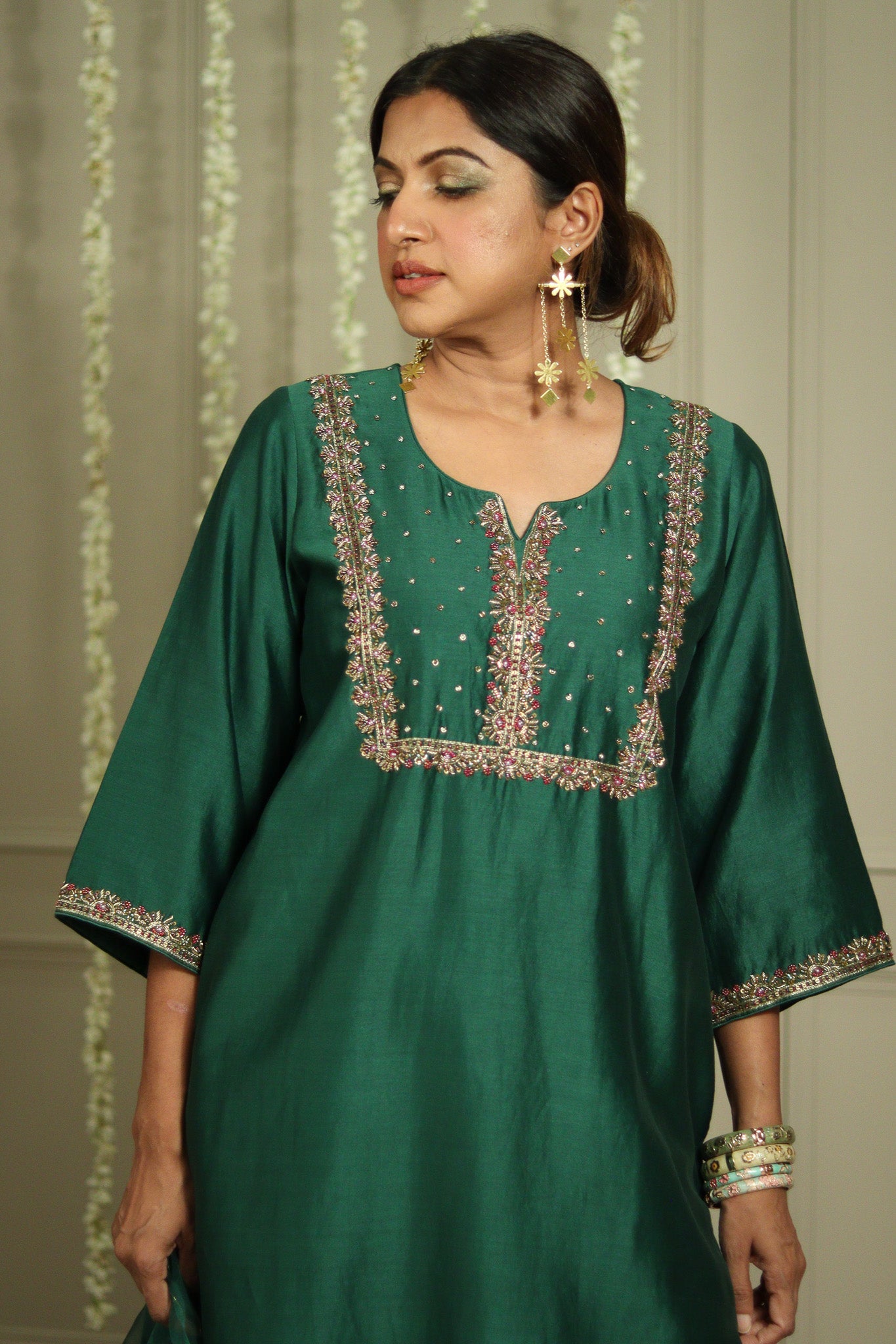 Farah tunic set with Dupatta