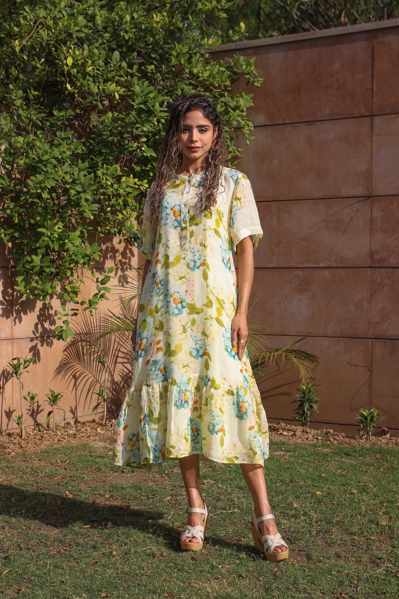 Penelope linen dress