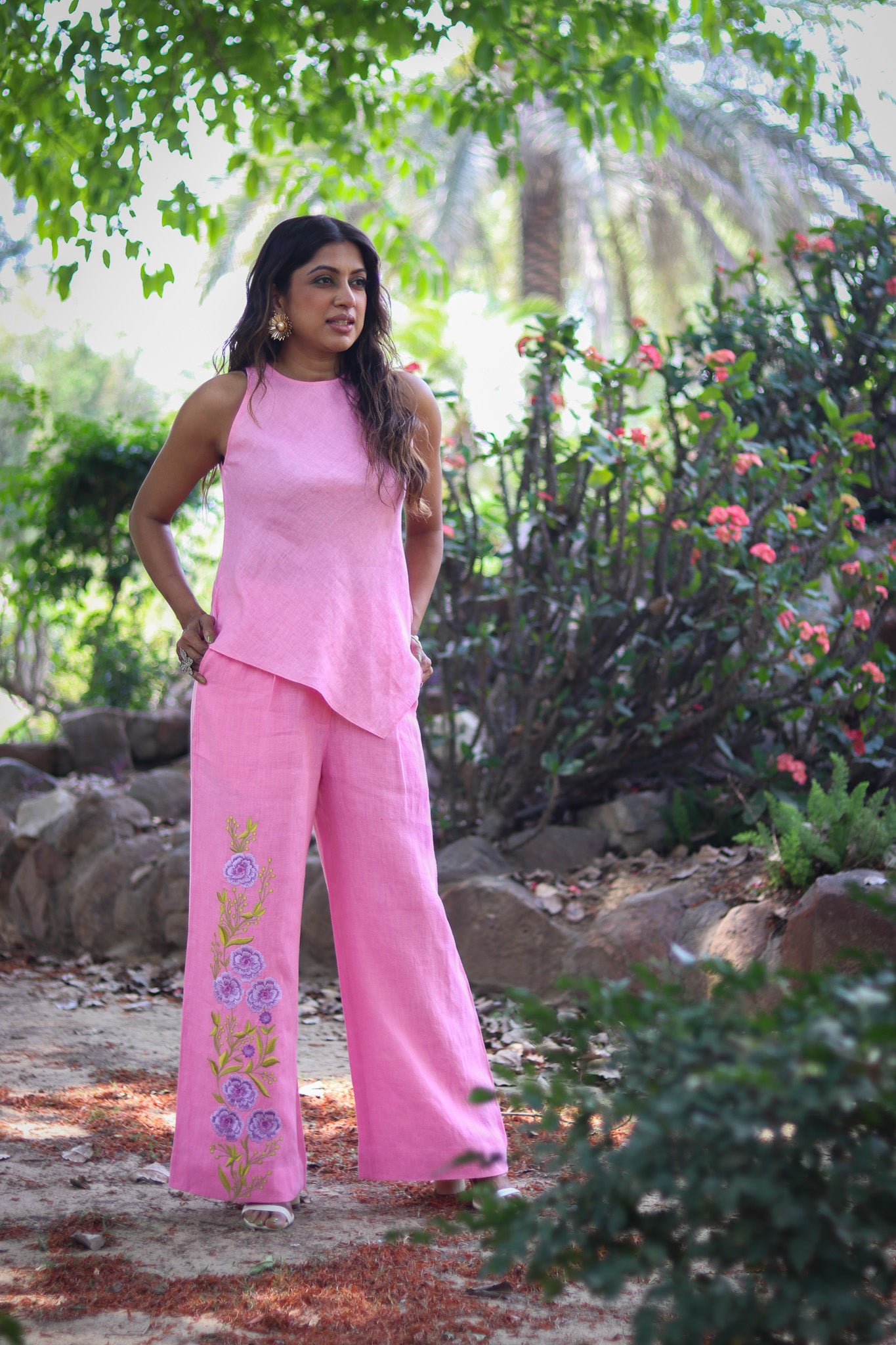 Hyacinth linen coord
