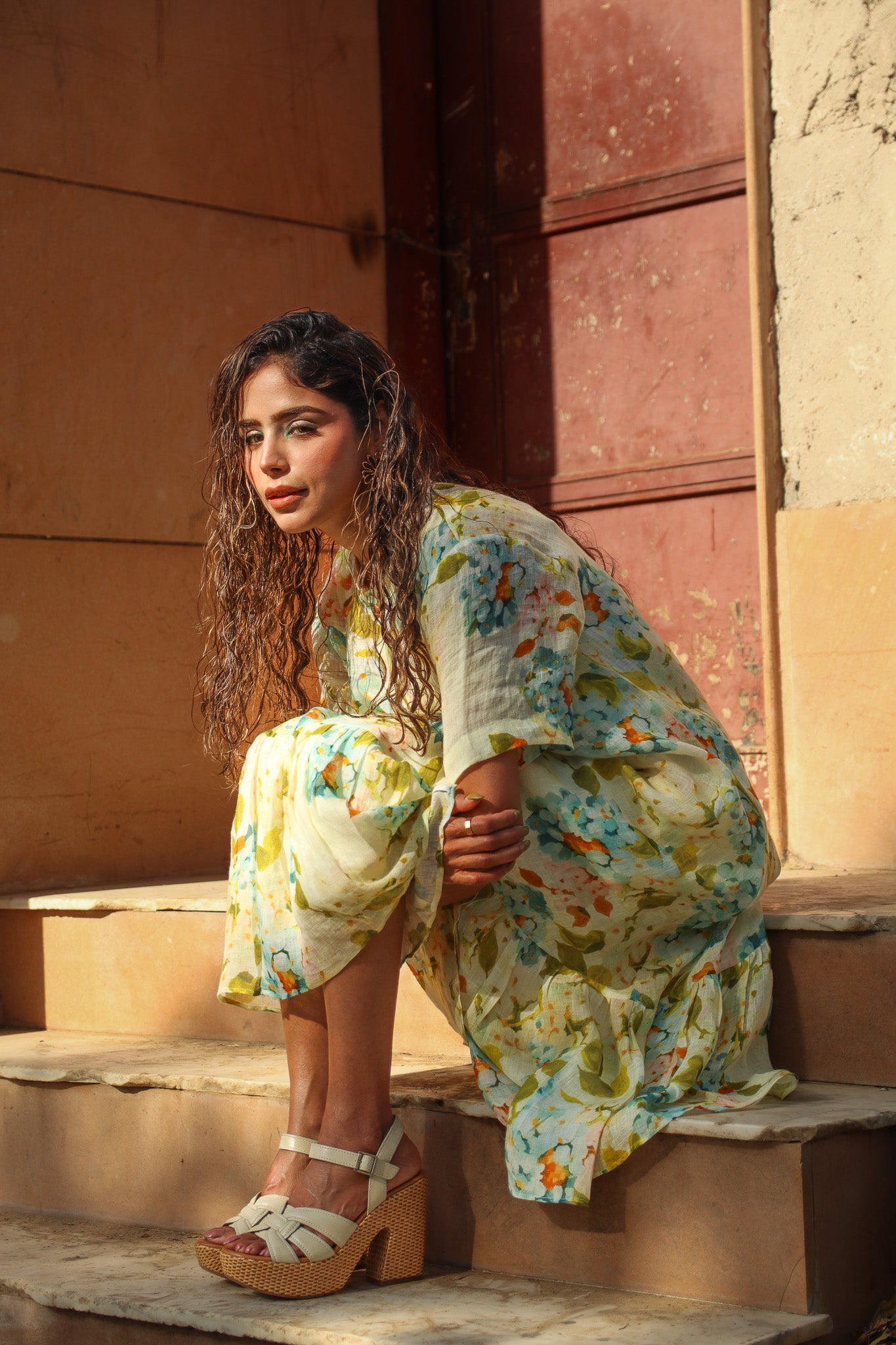 Penelope linen dress