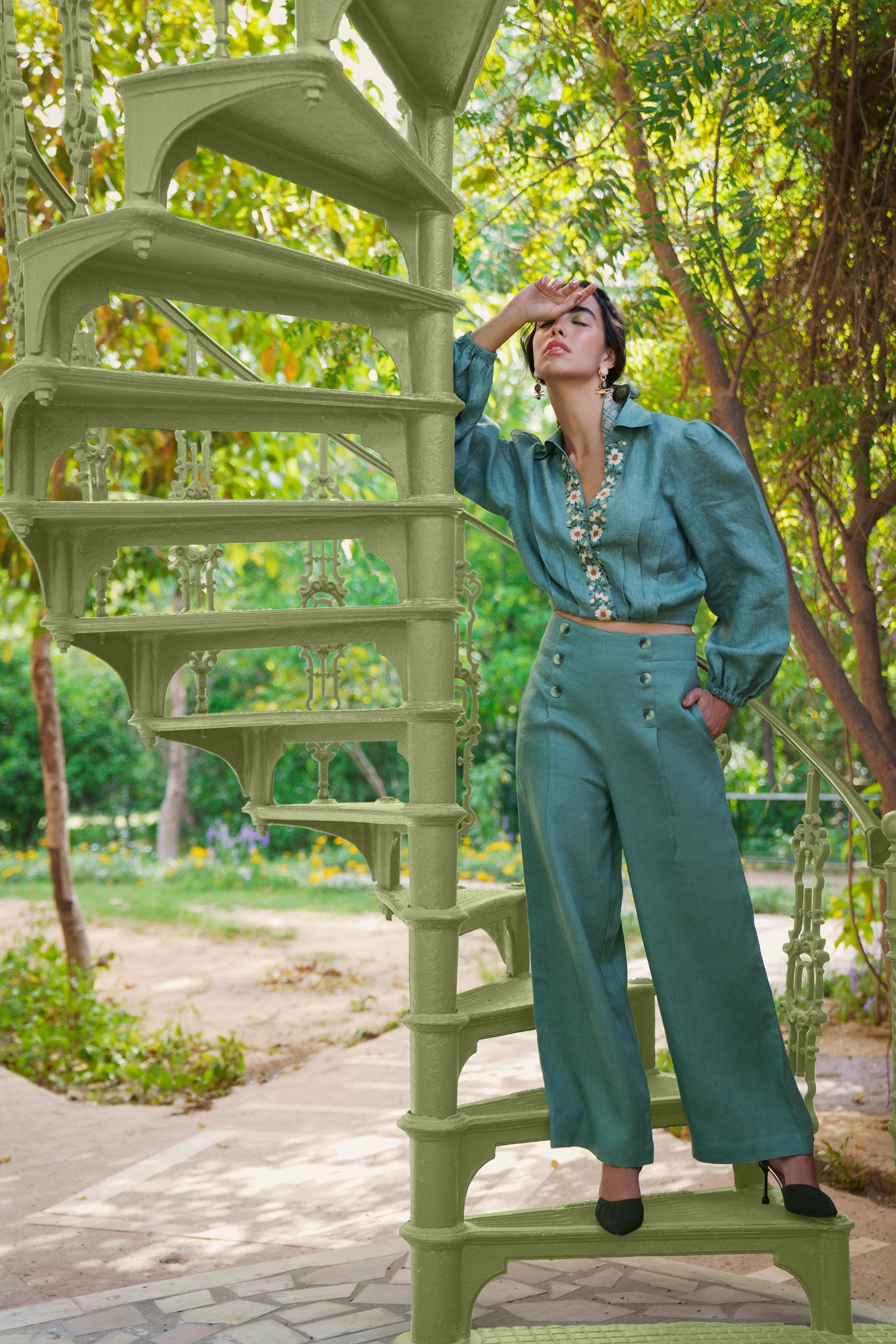 Catamaran linen pants