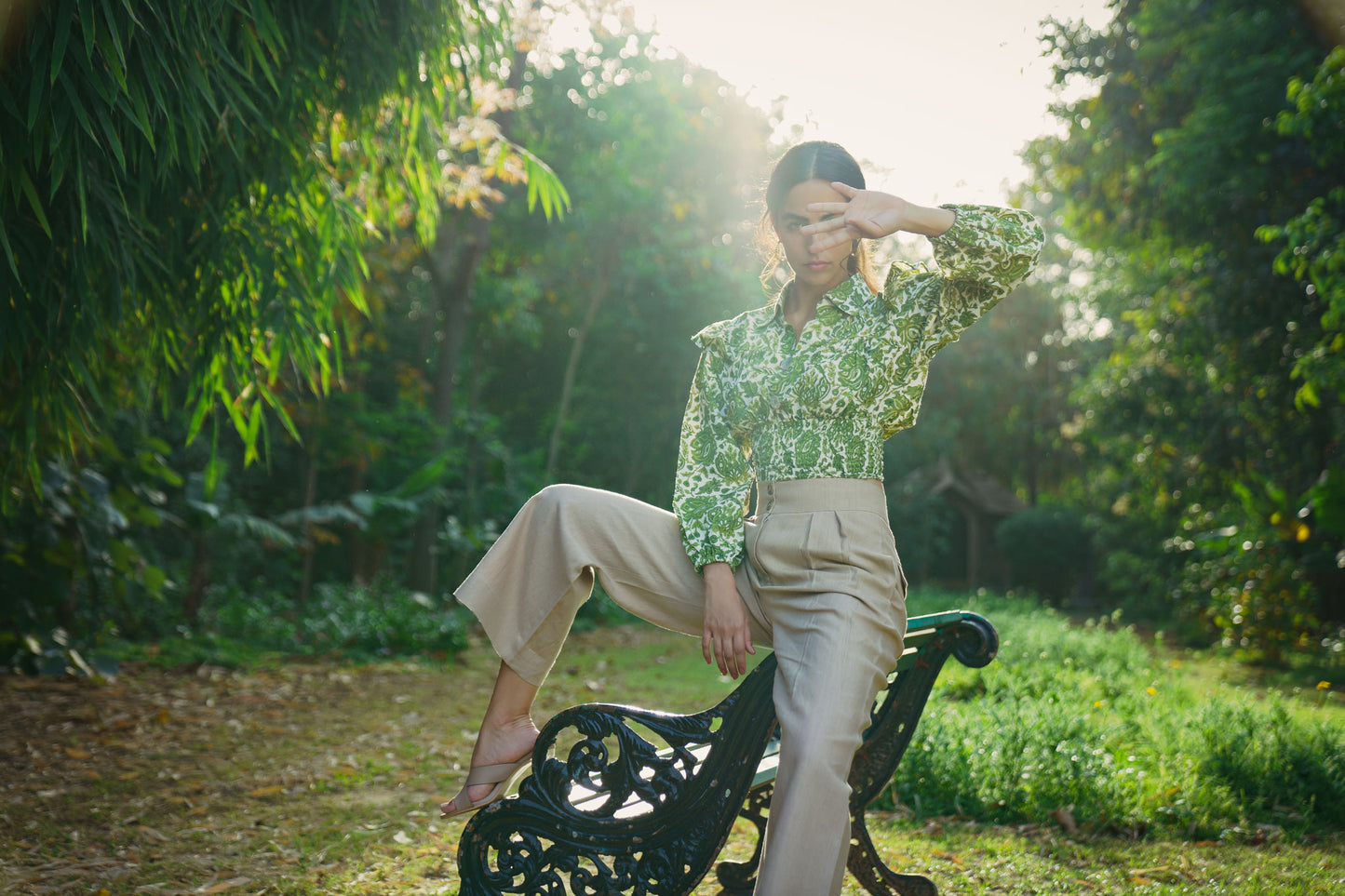 Sea Grass handloom shirt