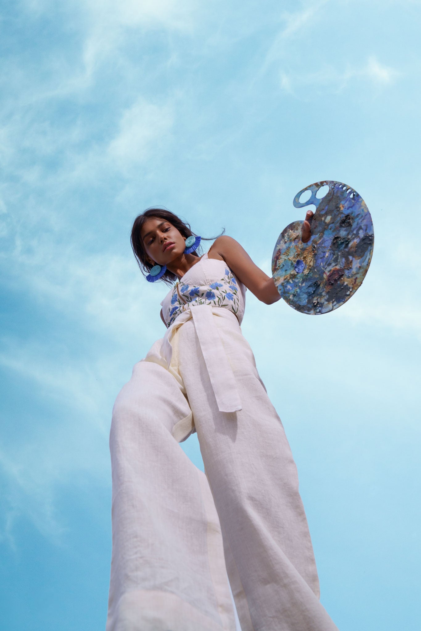 Blue Cornflower Bustier