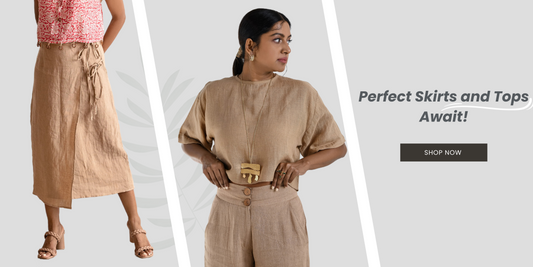 Discover Effortless Luxury with Linen Skirts and Tops from Headstrong by Hema Sharma