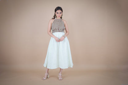 Tahira linen dress