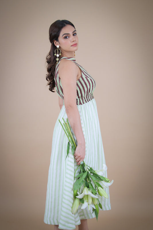 Tahira linen dress