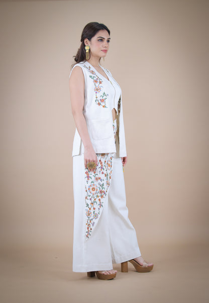 Marrakesh embroidered denim pants