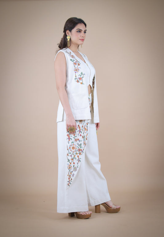 Marrakesh embroidered denim pants
