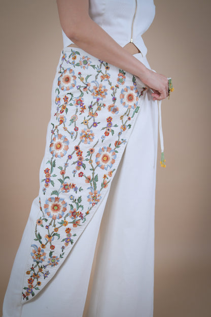 Marrakesh embroidered denim pants