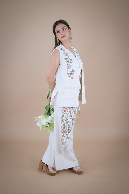 Marrakesh embroidered denim pants
