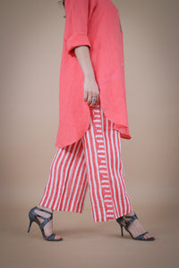 Azalea striped linen pants