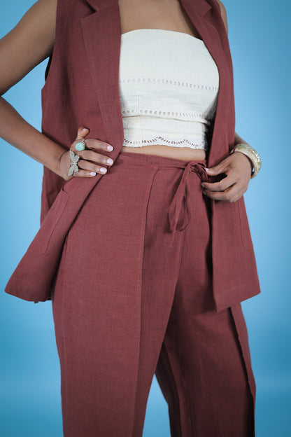 Fez linen pants