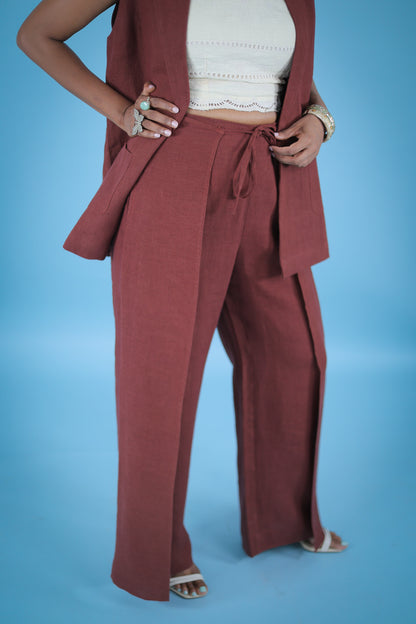 Fez linen pants