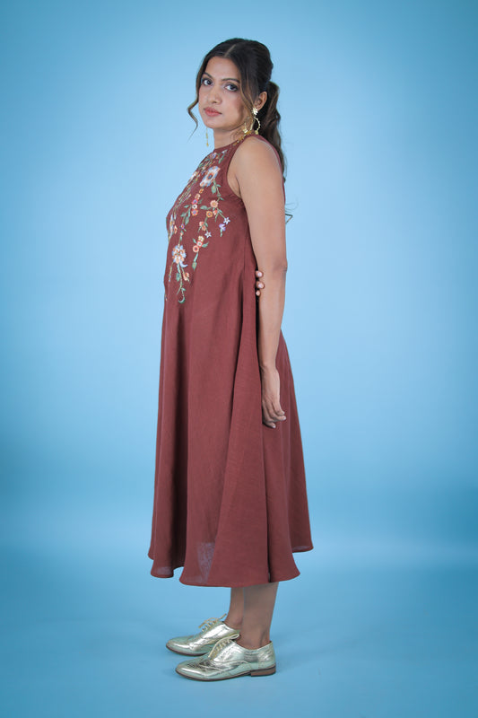 Tangiers embroidered dress