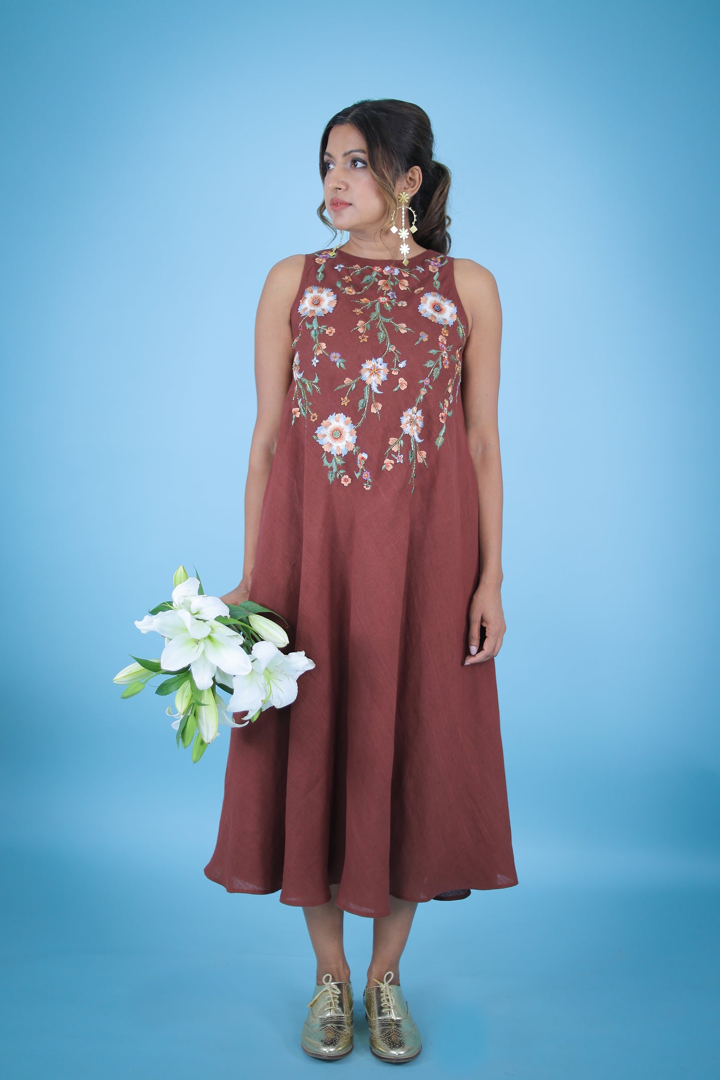 Tangiers embroidered dress