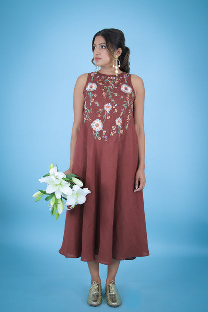 Tangiers embroidered dress
