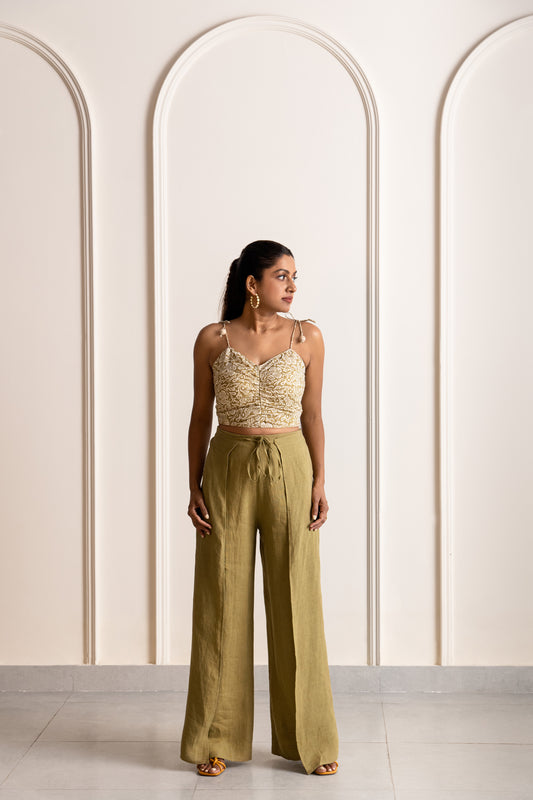 Madrid printed linen top