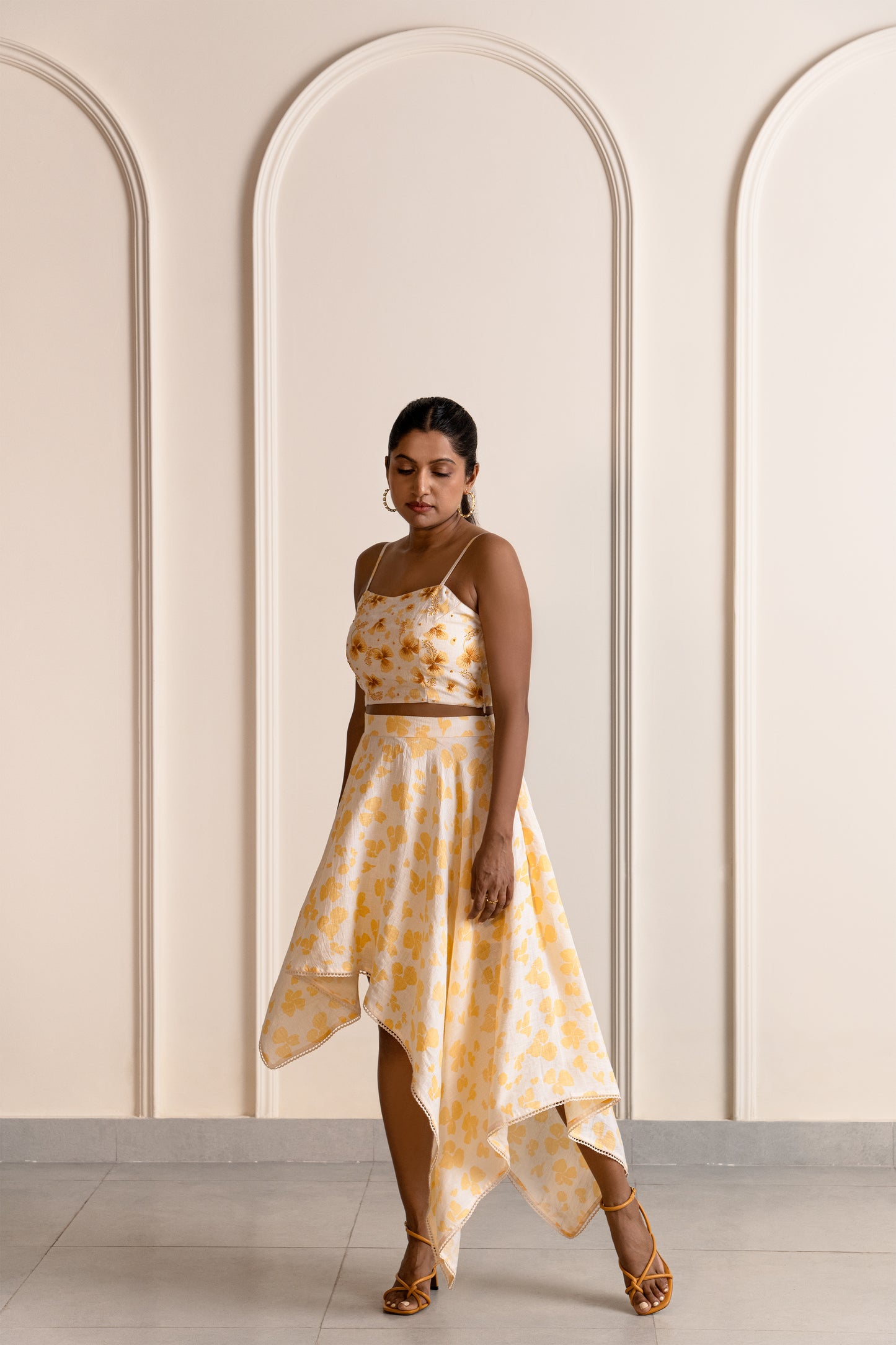 Lantana linen skirt