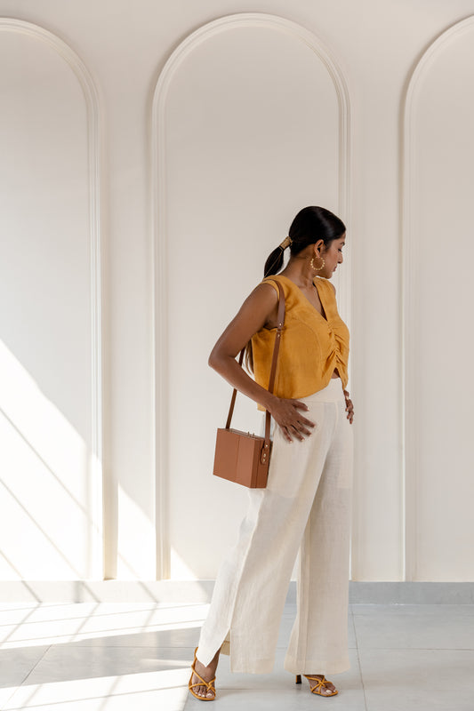 Mimosa linen top