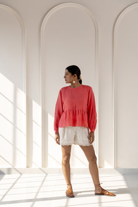 Azalea linen top