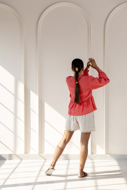 Azalea linen top