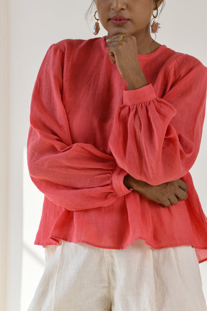 Azalea linen top