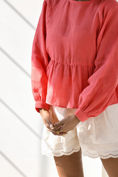 Azalea linen top