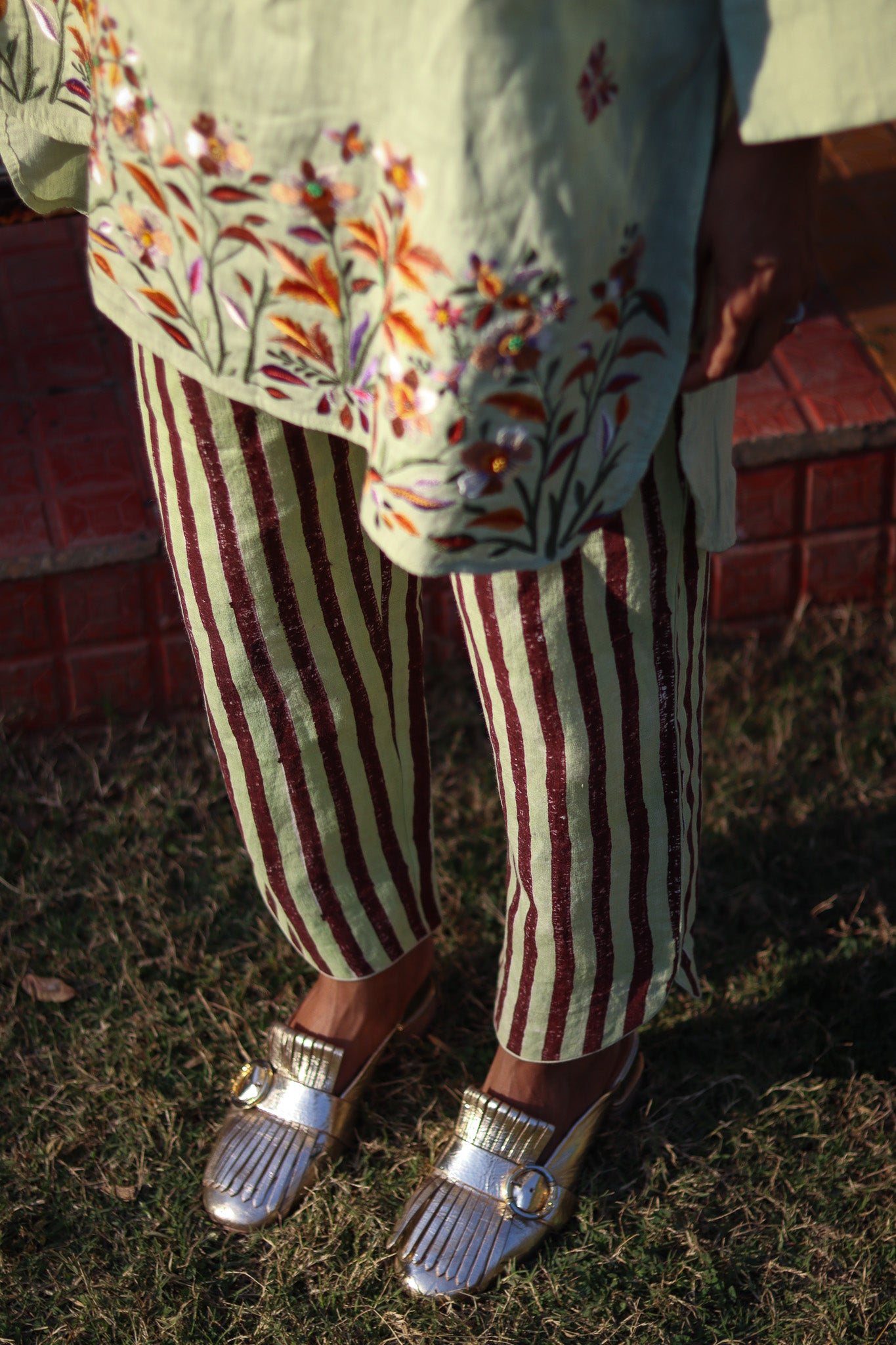 Palma linen tunic set