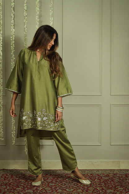Amal embroidered coord set