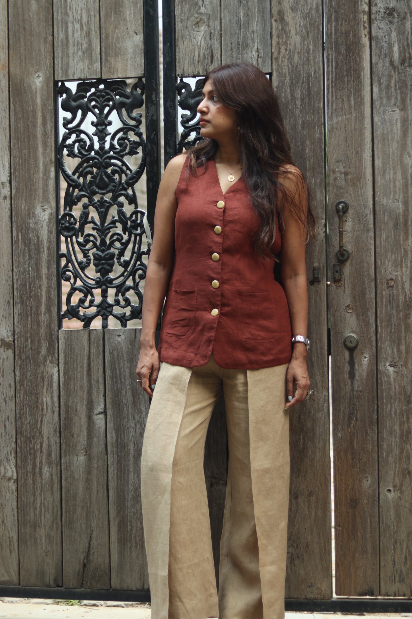 Cafe' wrap pants