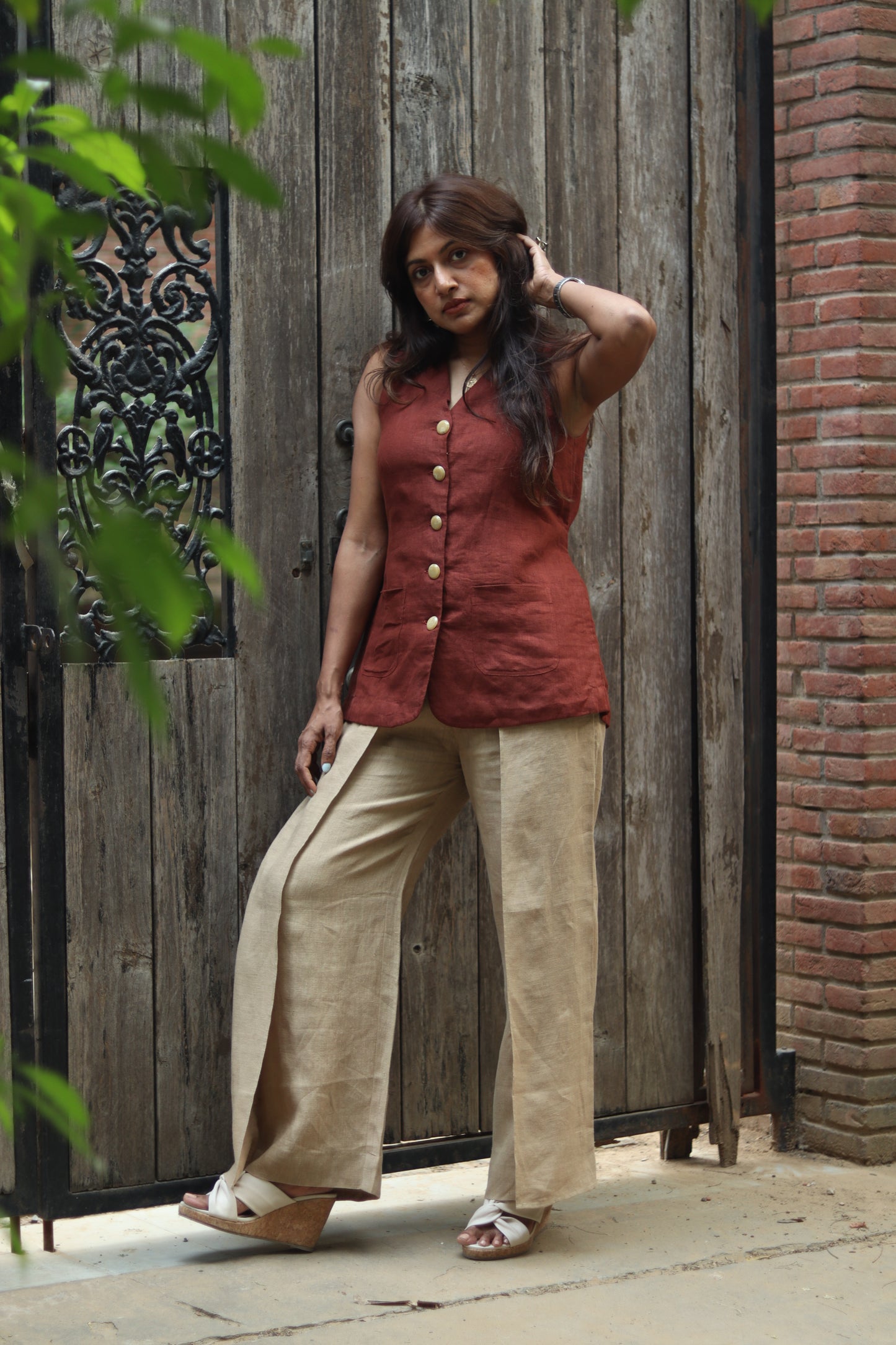 Cafe' wrap pants