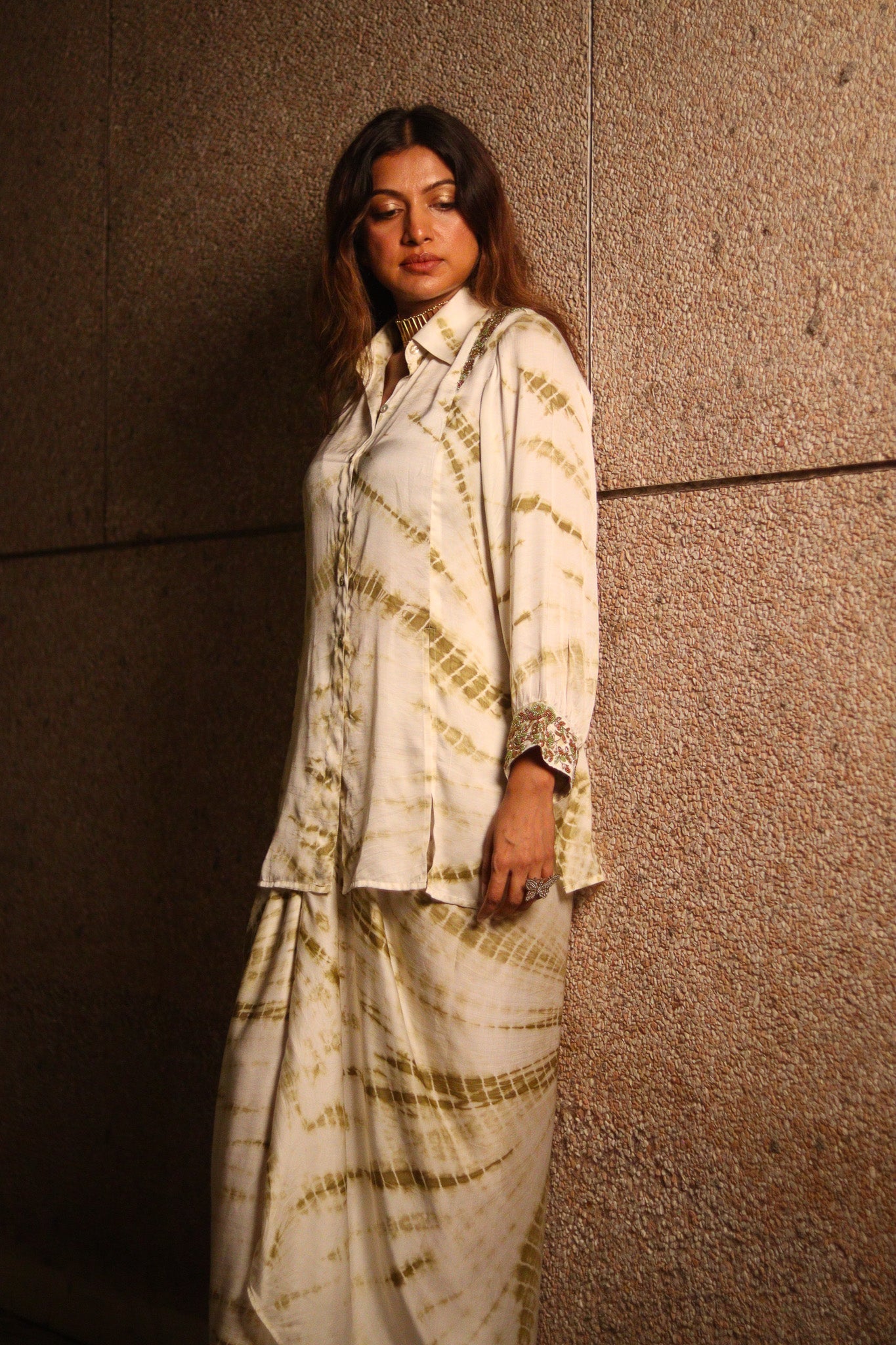 Gul embroidered coord set