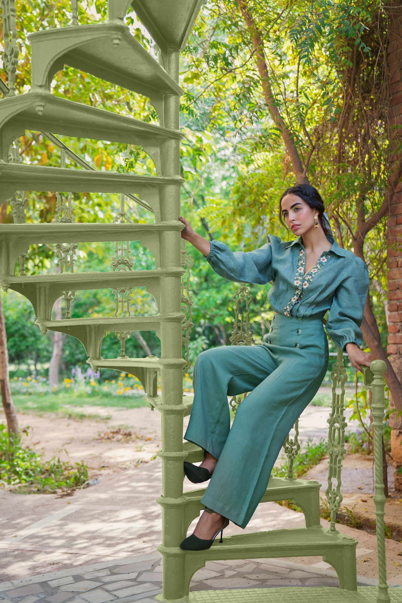 Catamaran linen pants