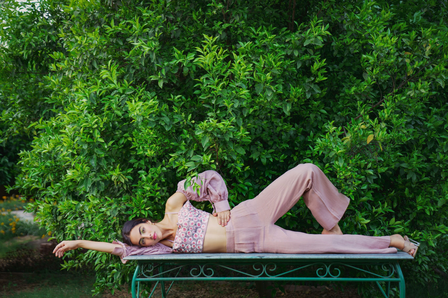 Dusty Rose Linen co-ord  set