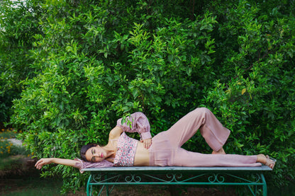 Dusty Rose Linen co-ord  set