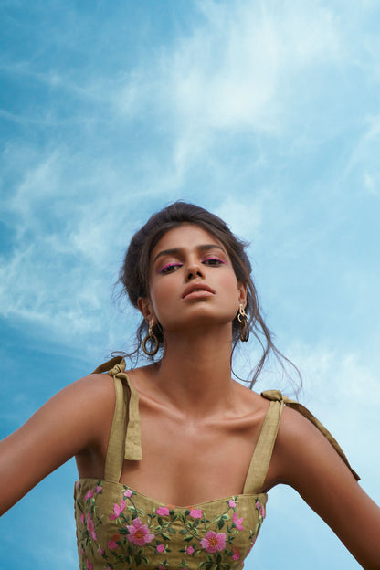 olive bustier