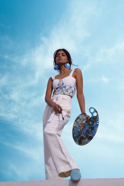 Blue Cornflower Bustier