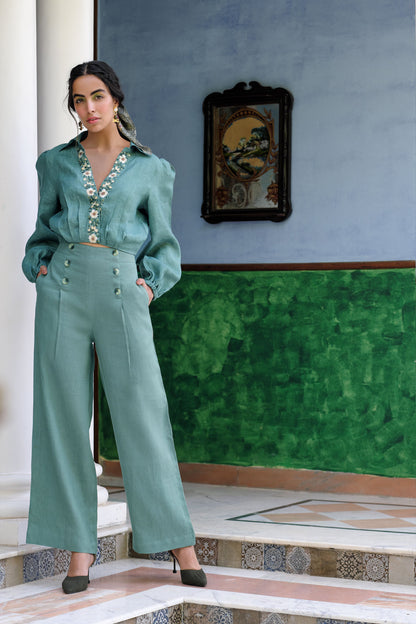 Catamaran linen pants