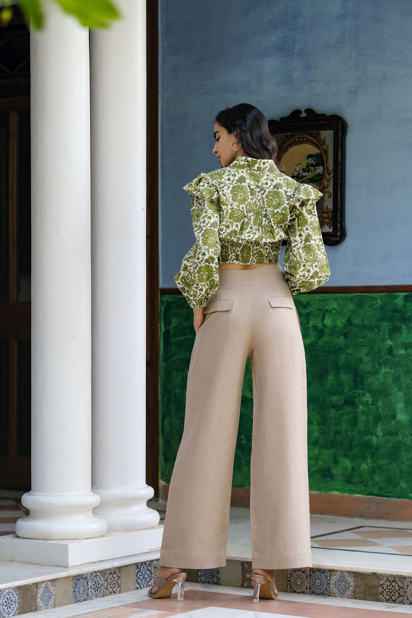 Sea Grass handloom shirt