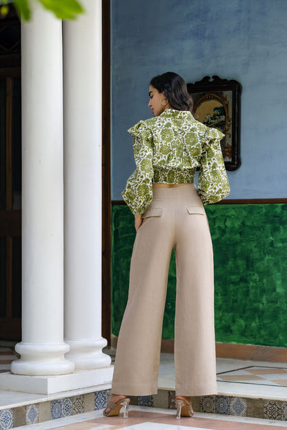 Sea Grass handloom shirt